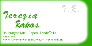 terezia rapos business card